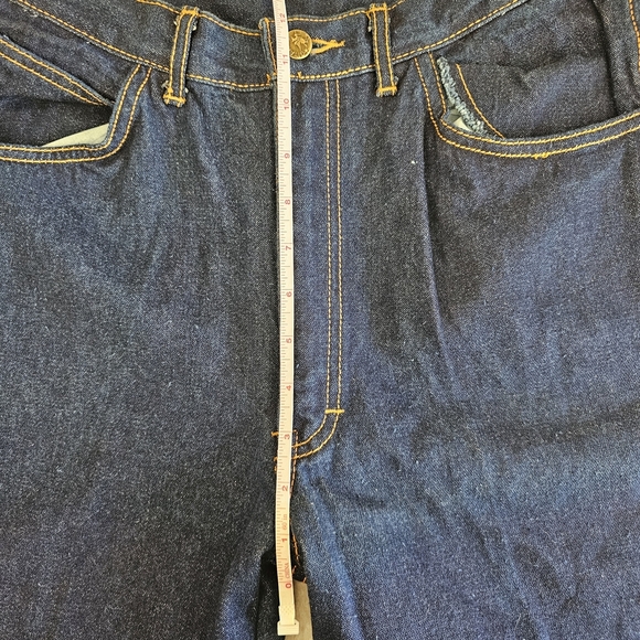 Vintage 80's 90's Deadstock Gitano Dark Blue Straight Leg Jeans Sz. 30 - Picture 10 of 12